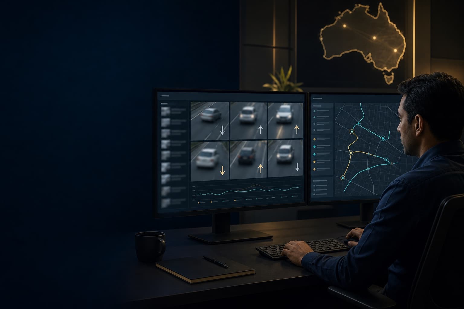 Indian analyst reviewing privacy-safe anonymized registration observations